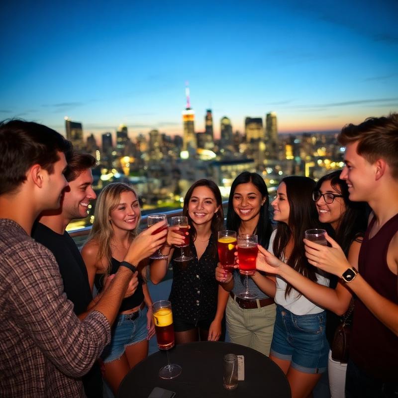 Joiner rooftop party event
