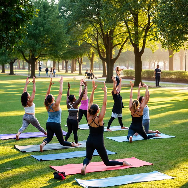 Yoga session