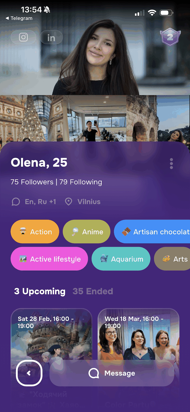 Joiner user profile